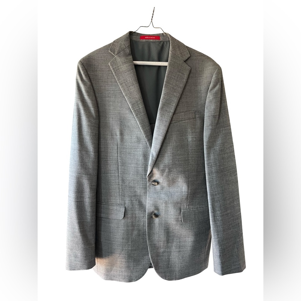 Kenneth Cole Gray Two-Button Blazer and pants